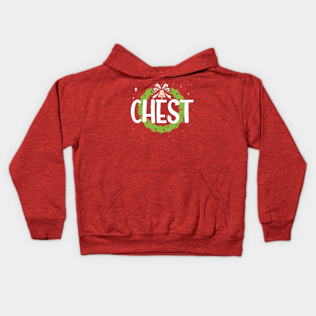 Chest Nuts Couple Christmas funny gift Kids Hoodie by DODG99